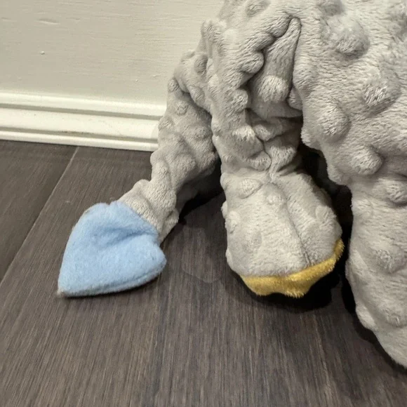 🎊HP🎉 Go Dog Tough Plush Dinosaur Pet Dog Toy - Gray and Blue - Picture 2 of 5